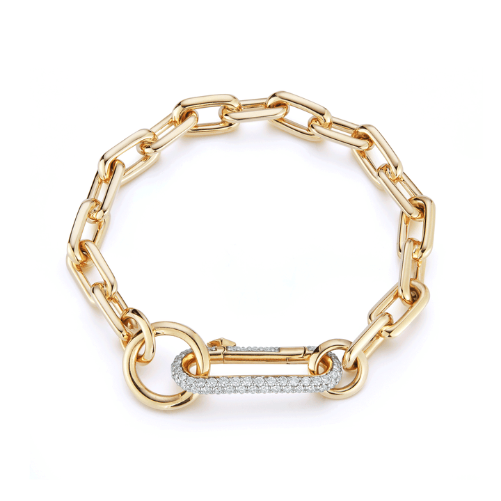 Walters Faith Saxon 18k Yellow Gold and Diamond Chain Link Bracelet