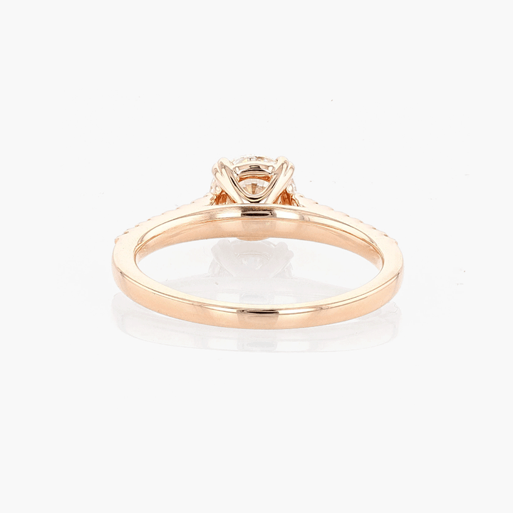 Hamilton Cherish Micro Prong 18k Rose Gold and 1.04 Total Weight Engagement Ring