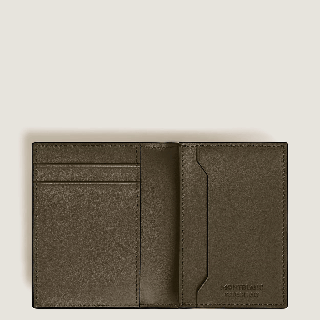 Montblanc Card Holder 4cc in Extreme Leather Khaki/Black