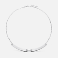 Nouvel Heritage 18k White Gold Dinner Date Mood Necklace