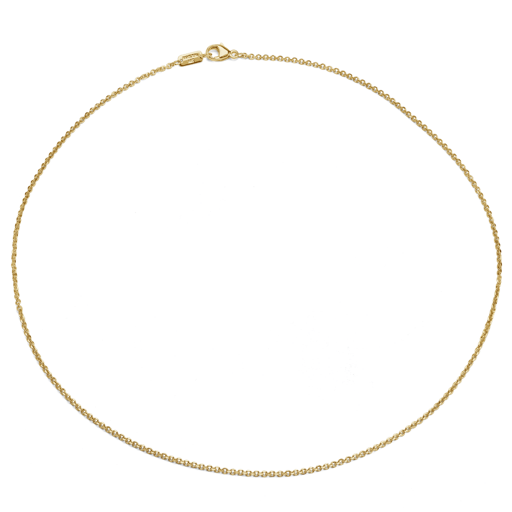 Mercer 14k Yellow Recycled Gold 1.5mm Cable 16 Inch Necklace