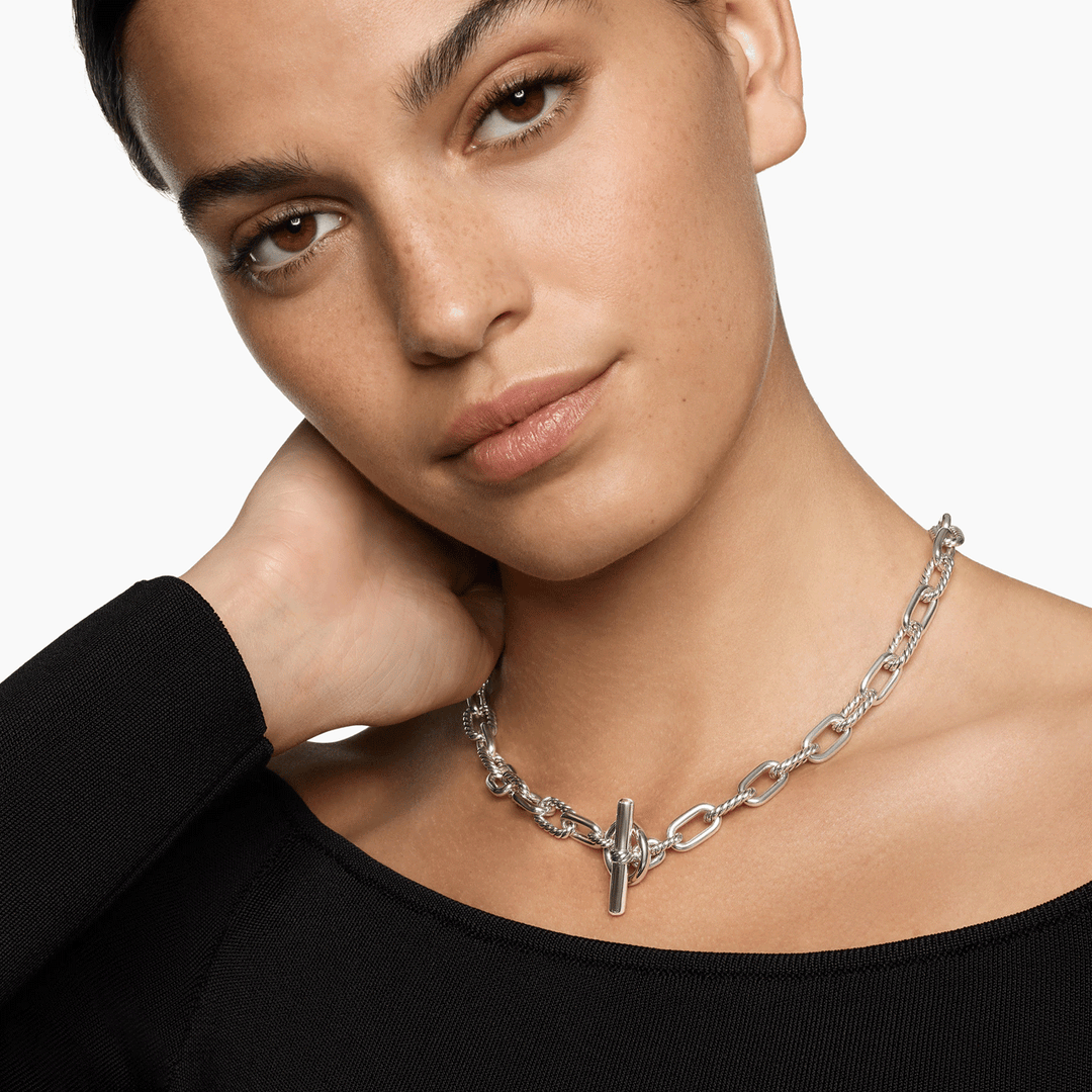 David Yurman Madison Toggle Chain Necklace Sterling Silver, 8.5mm