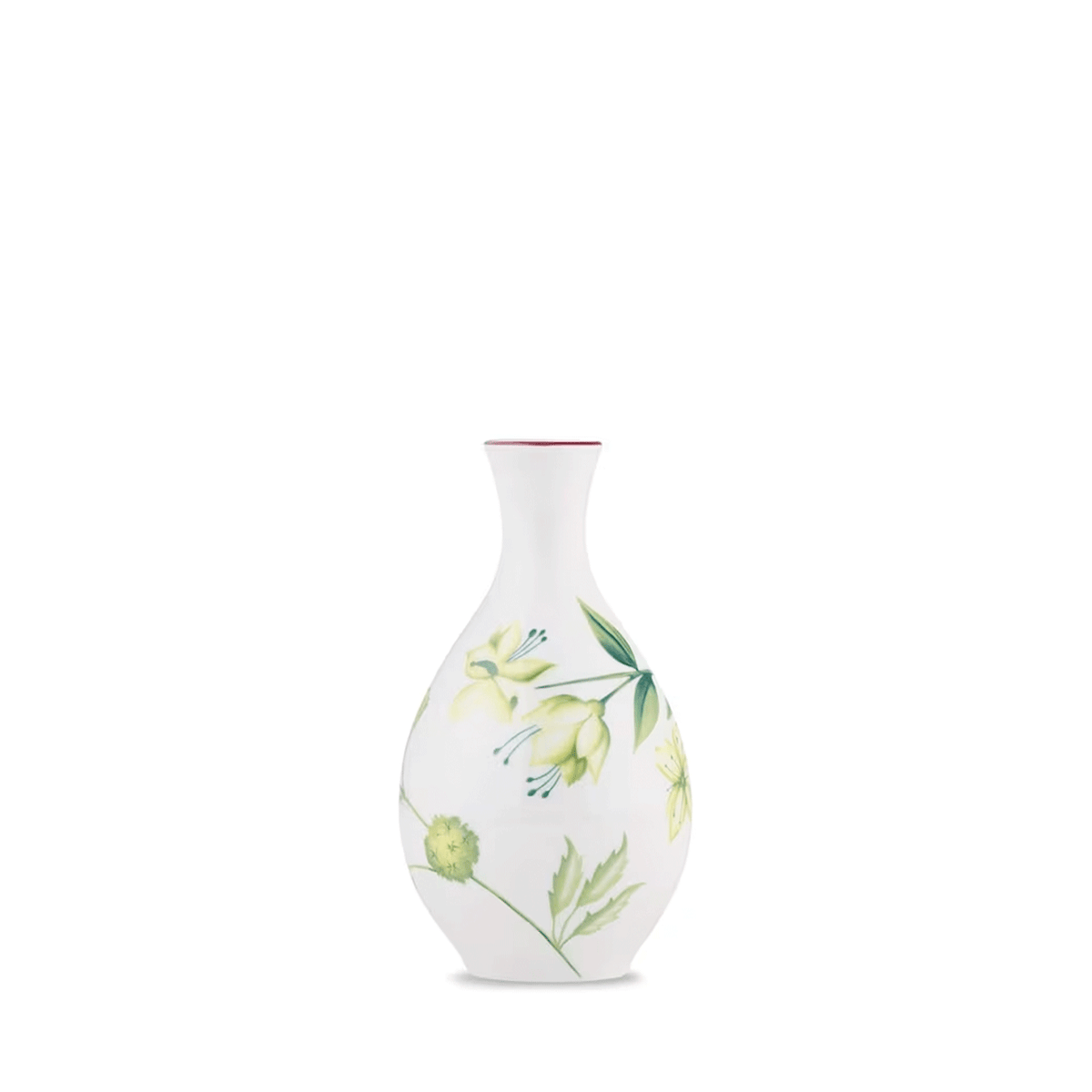 Ginori 1735 Florenza Acanto Bianco Bud Vase 13.5 Inch