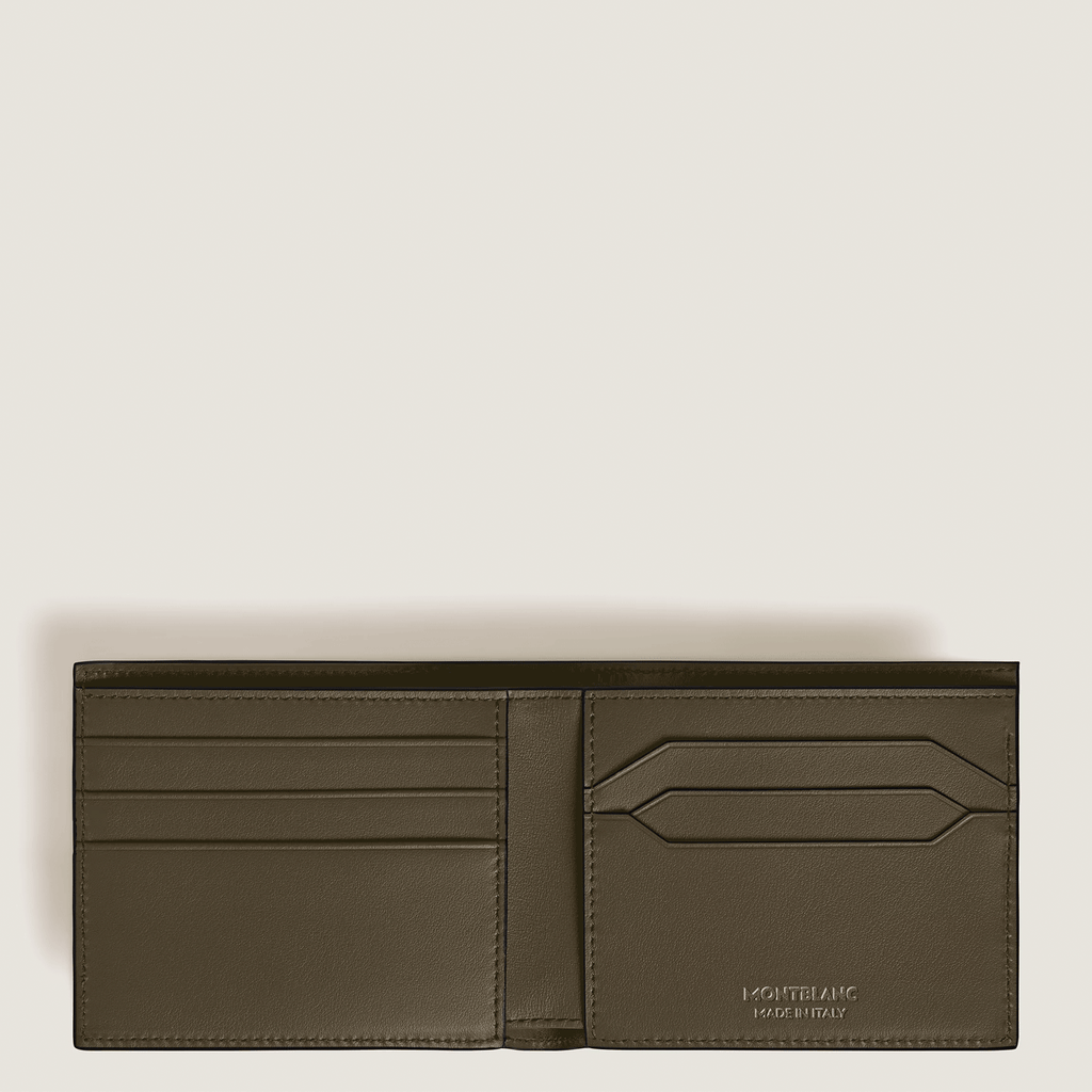 Montblanc Wallet 6cc in Extreme Leather Black/Khaki