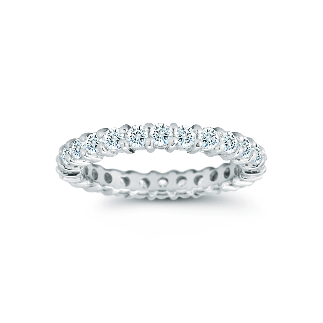 Platinum and 1.50 Total Weight Diamond Eternity Band