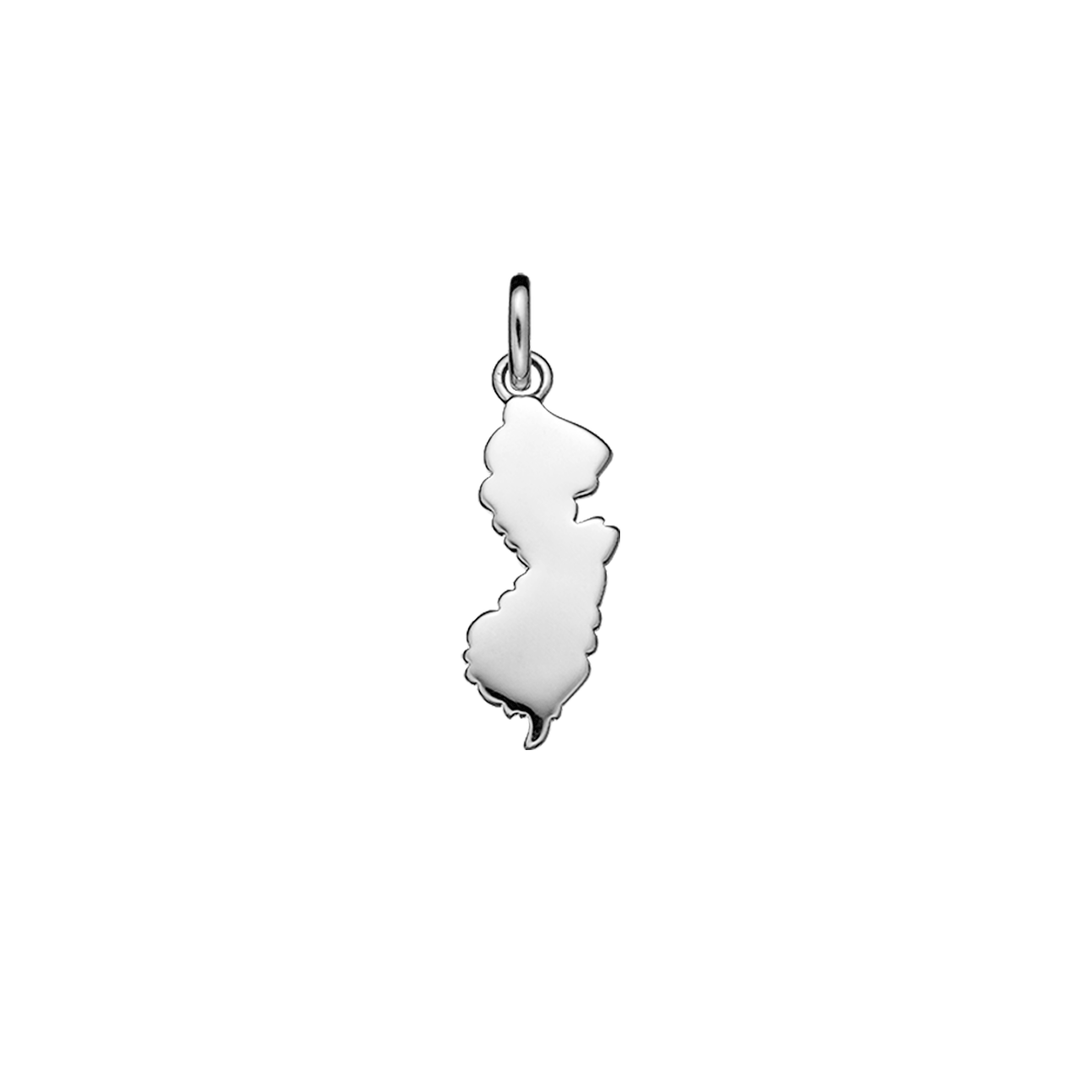 Hamilton Sterling Silver New Jersey State Charm
