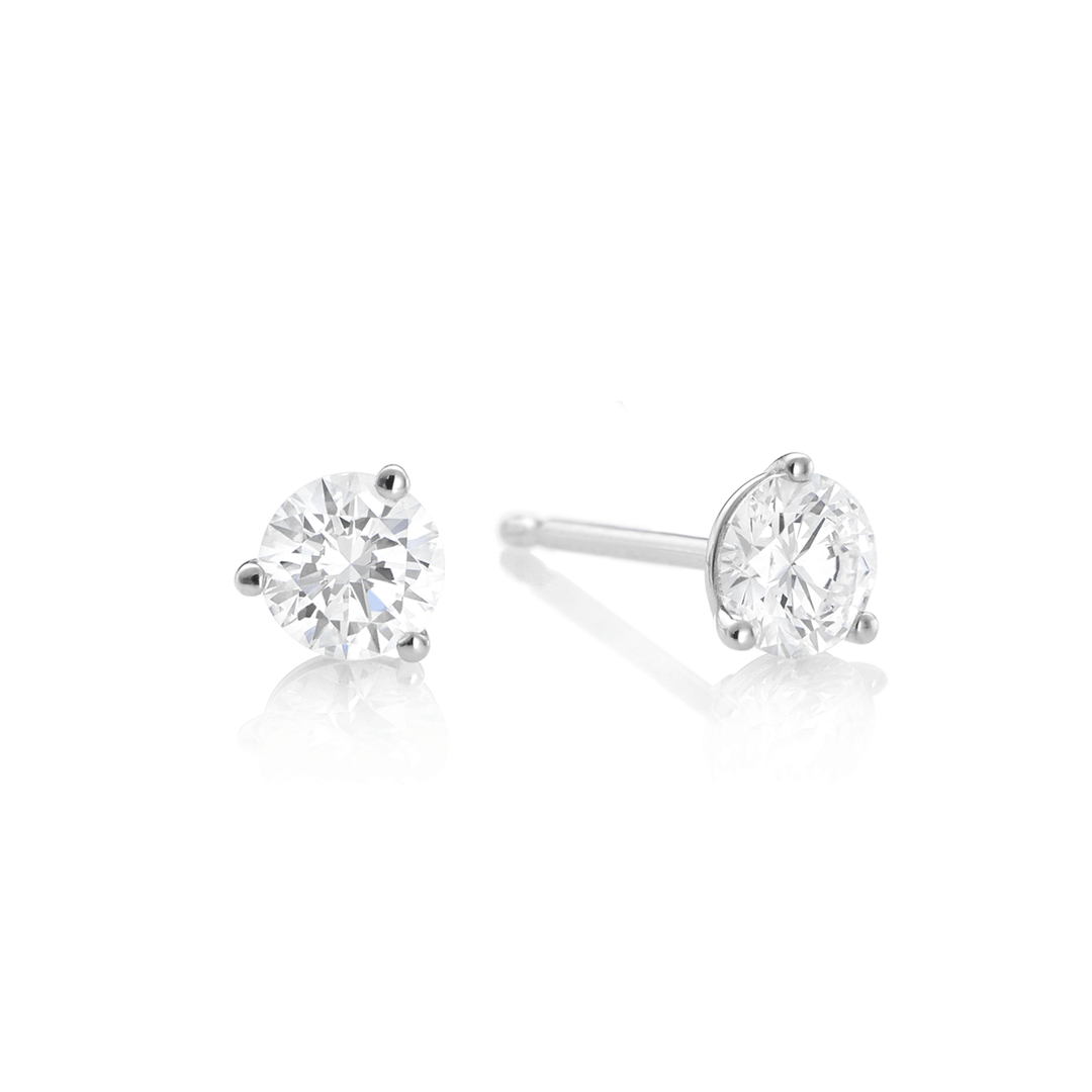 Signature Platinum and 2.00 Total Weight Diamond Studs