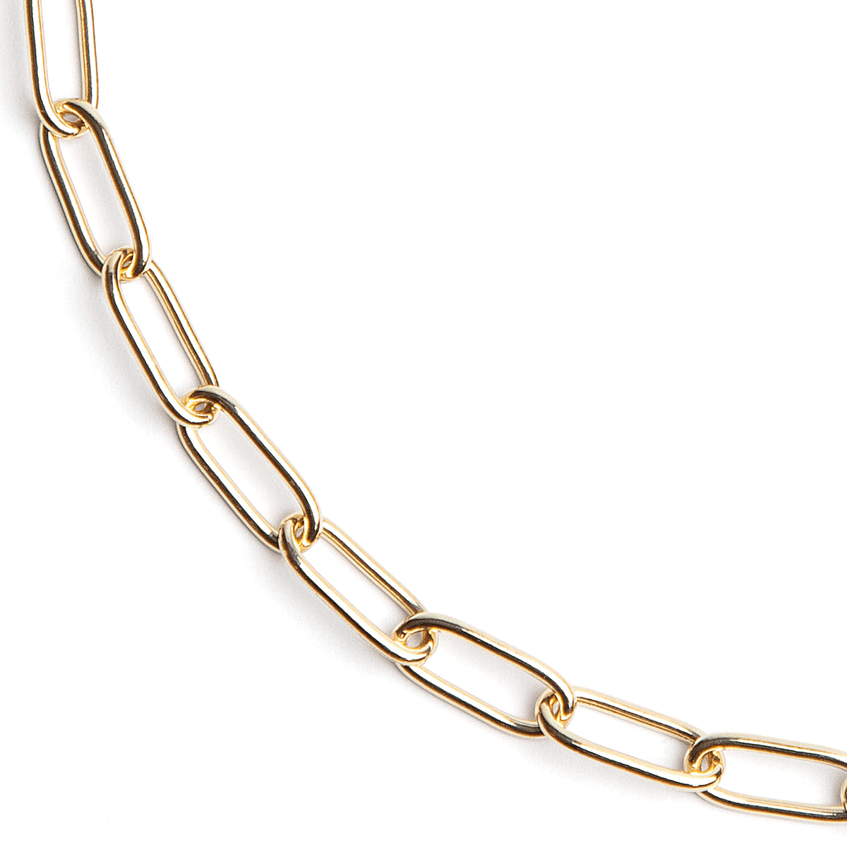 Hamilton Collections 14k Yellow Recycled Gold Large 5.9mm Long Link Chain 16 Inch Necklace