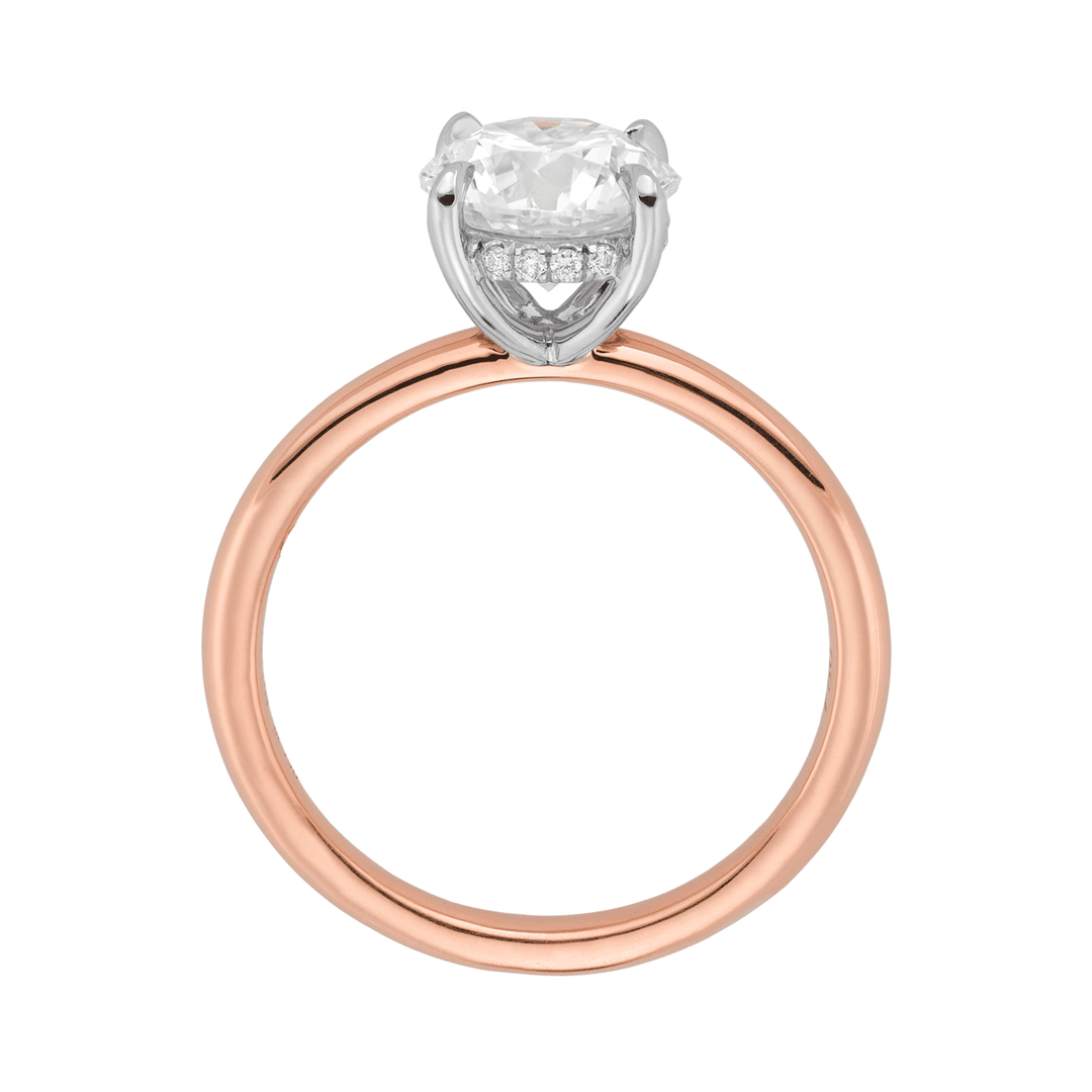 Hamilton Silhouette Collection 18k Rose Gold and Diamond Mounting Ring
