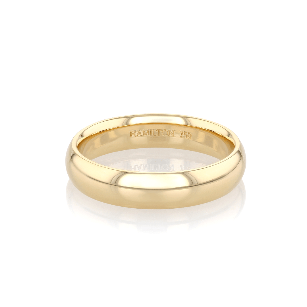 Hamilton Collection 18k Yellow Recycled Gold 5mm Comfort Fit Band