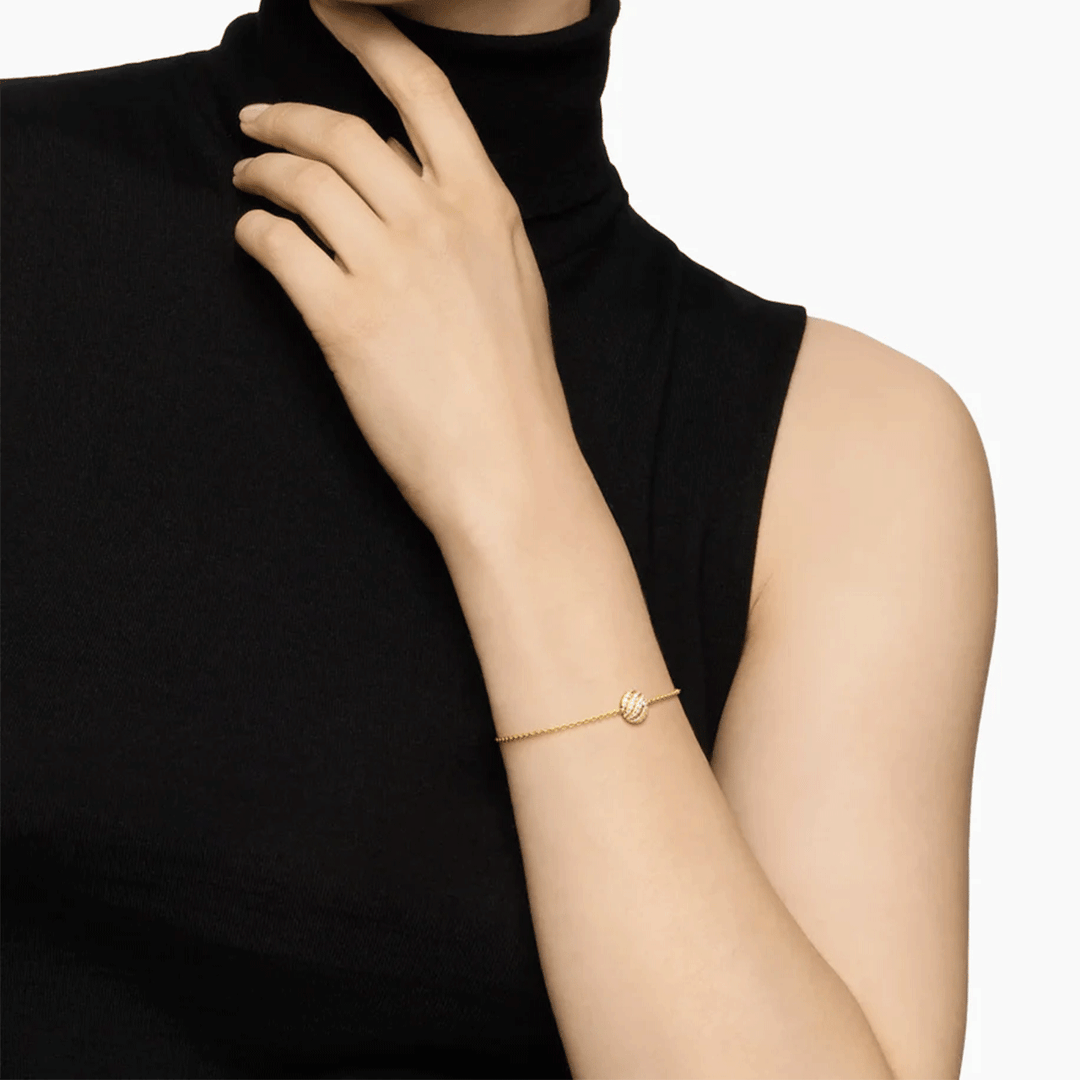 David Yurman Sculpted Cable Center Station Chain Bracelet