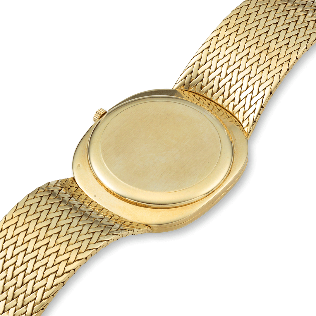 PATEK PHILIPPE YELLOW GOLD ELLIPSE BRACELET WATCH, REF. 3605/1
