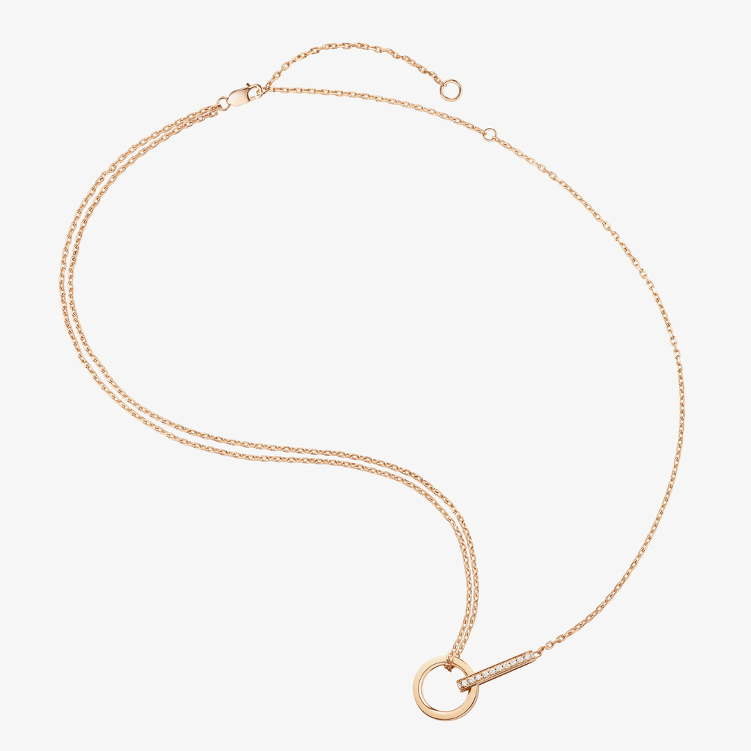 Repossi Berbere 18k Rose Gold and Diamond Pendant