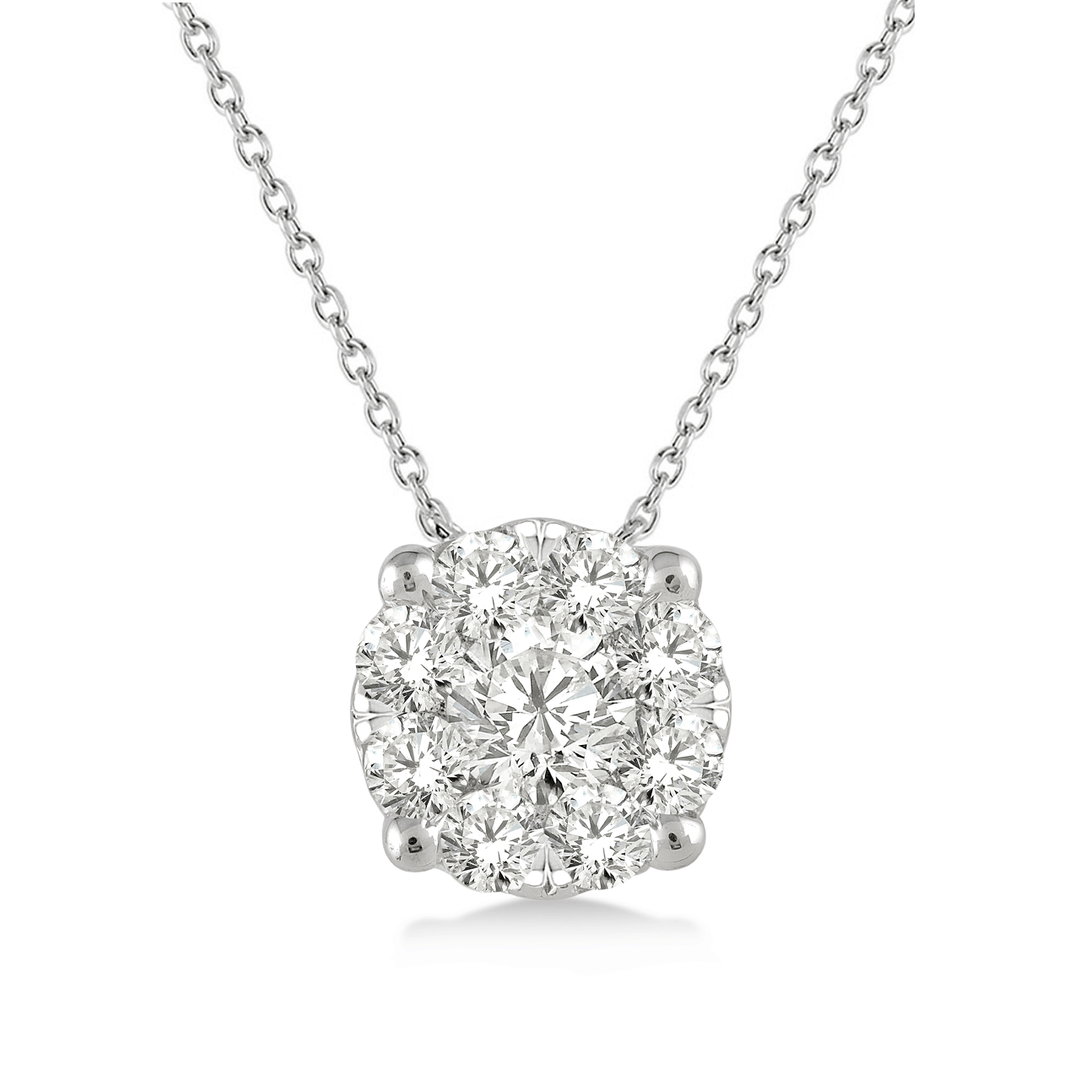 Celestrial 14k White Gold and Diamond .35 Total Weight Pendant