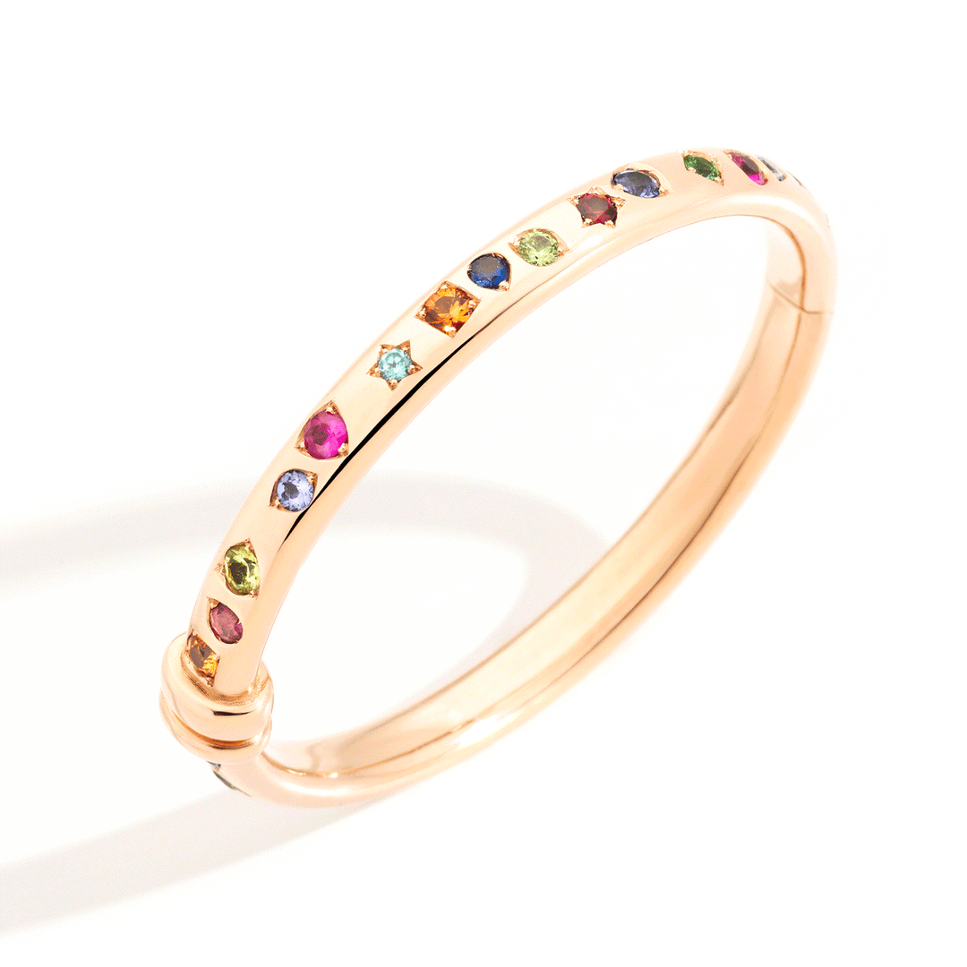 Pomellato Iconica 18k Yellow Gold Multi Stone Bracelet