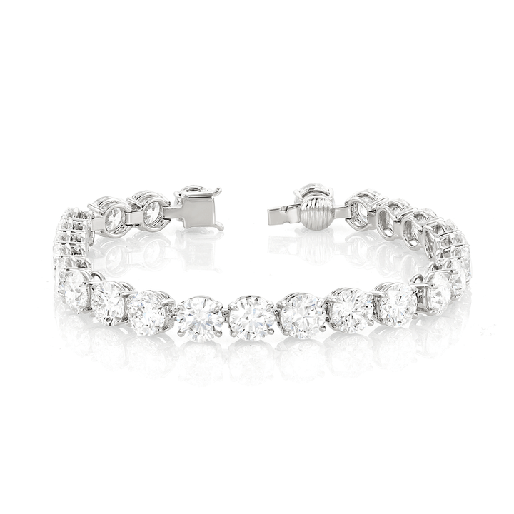 Hamilton Private Reserve Collection Platinum and 25.09 Total Weight Natural Diamond Line Bracelet
