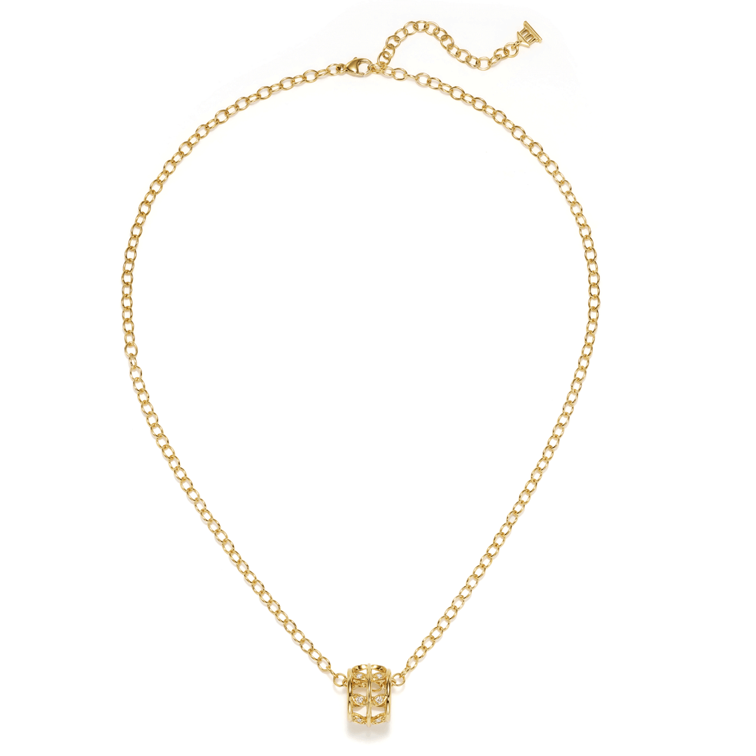 Temple St. Clair 18k Gold Vine Charm Necklace