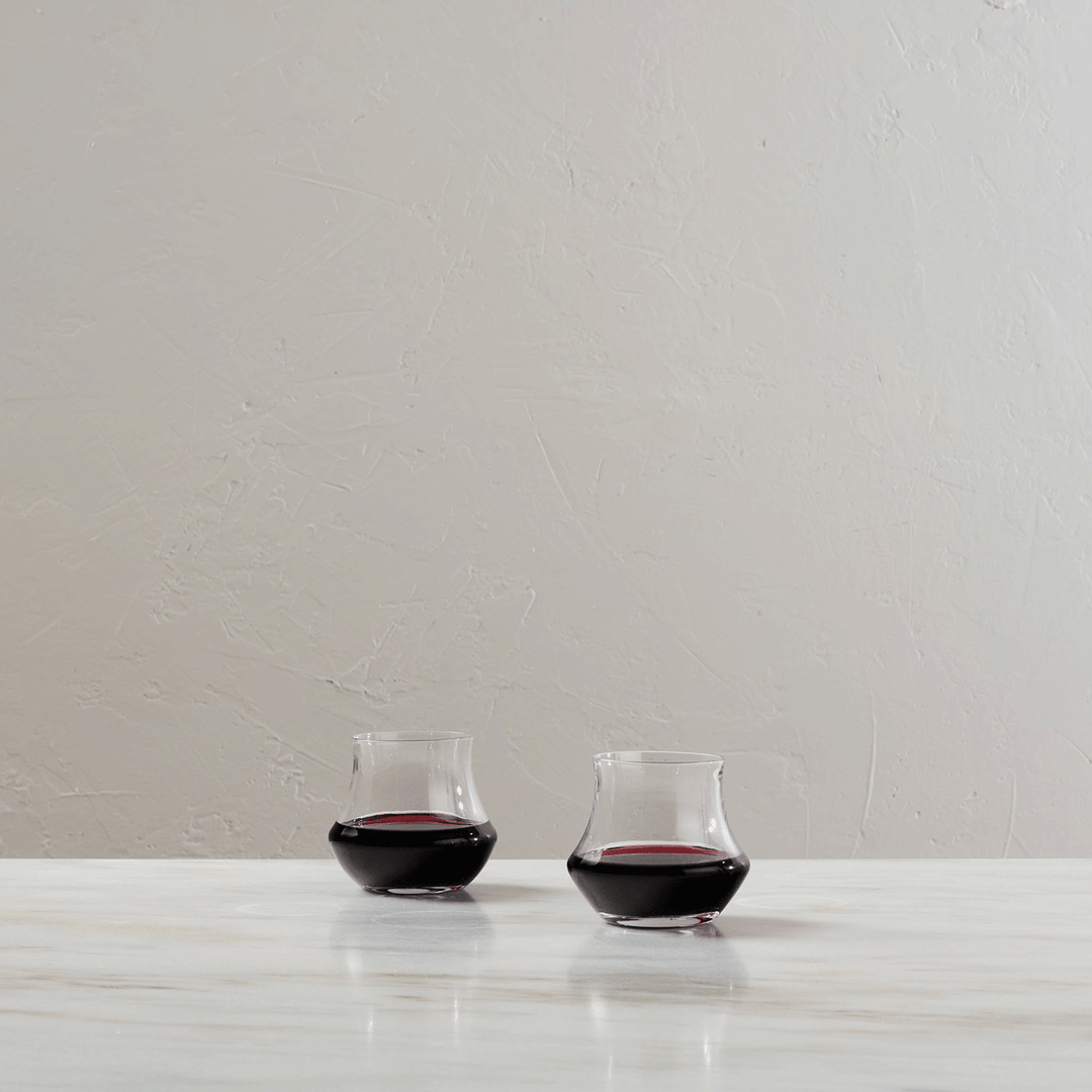 Simon Pearce Madison Stemless Wine Glass, Set of 2