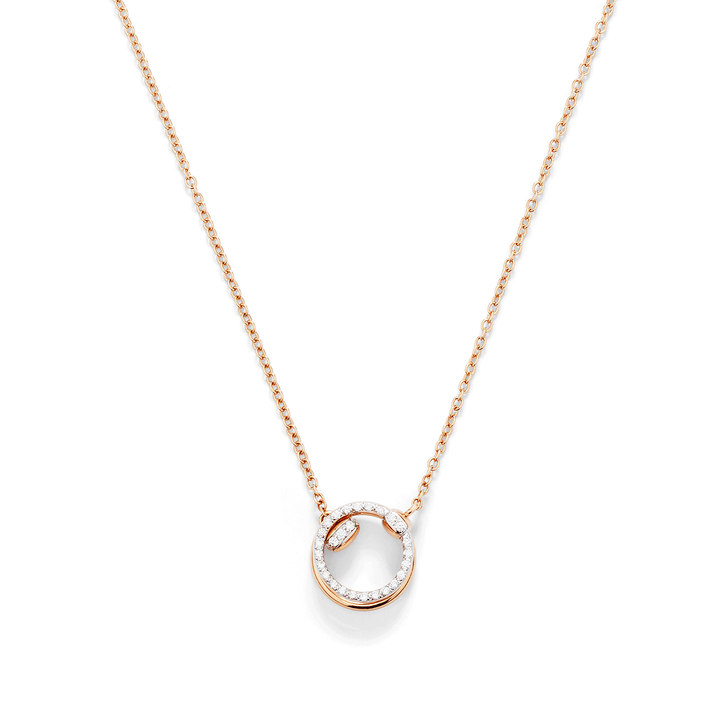 Pomellato Together 18k Rose Gold and Diamond Necklace with Pendant