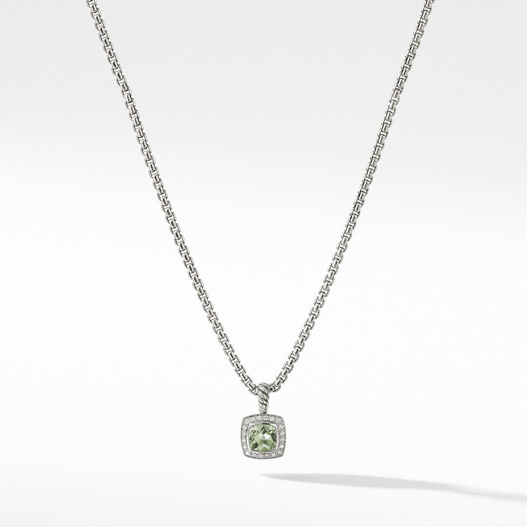 David Yurman Petite Albion® Pendant Necklace with Prasiolite and Diamonds