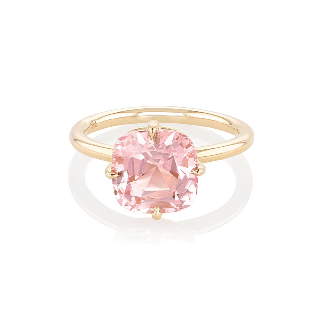Hamilton Caroline Collection 18k Yellow Gold and Pink Tourmaline Ring