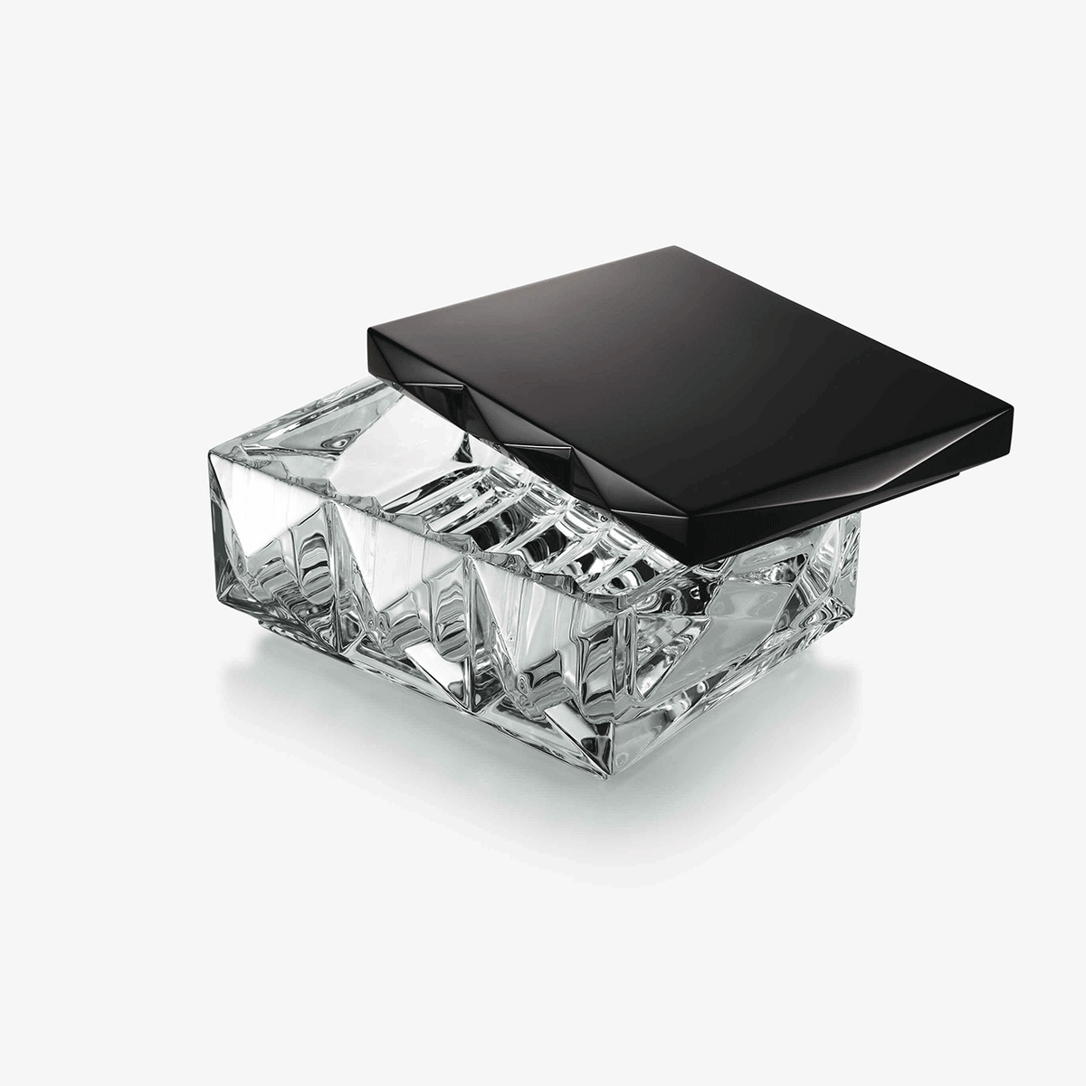 Baccarat Louxor Black and Clear Small Box
