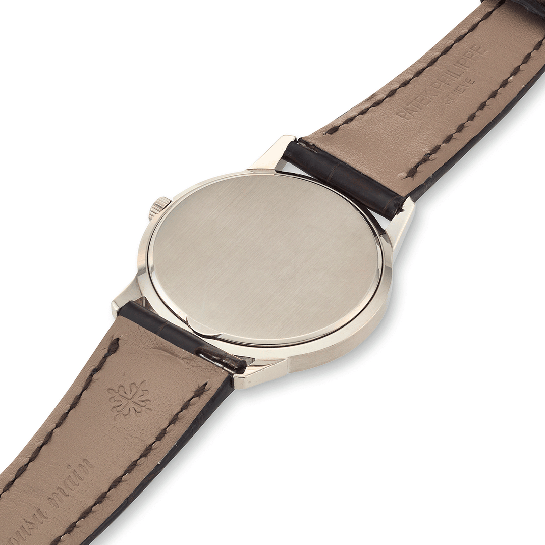 PATEK PHILIPPE WHITE GOLD SELF-WINDING HOBNAIL CALATRAVA REF. 3602G