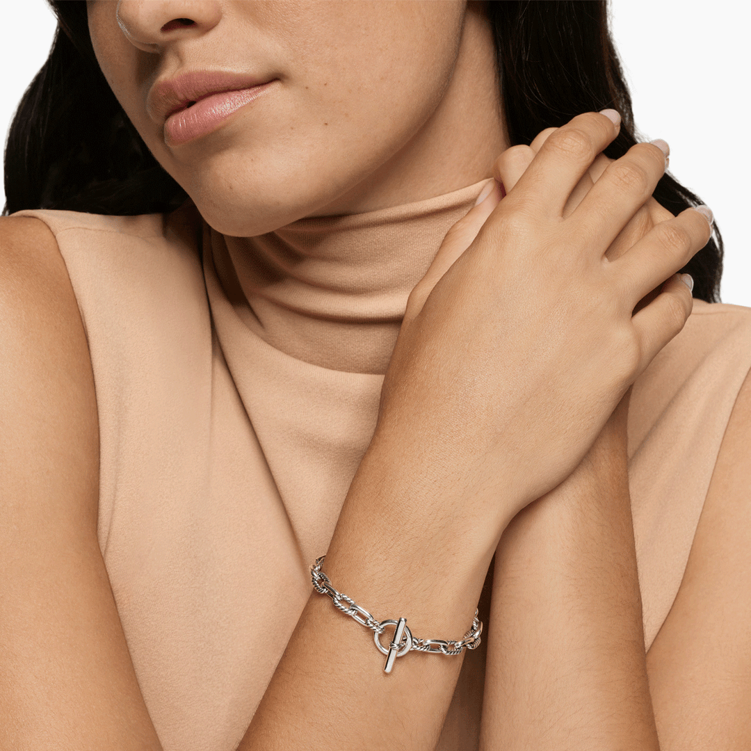 David Yurman Madison Toggle Chain Bracelet Sterling Silver, 5.5mm