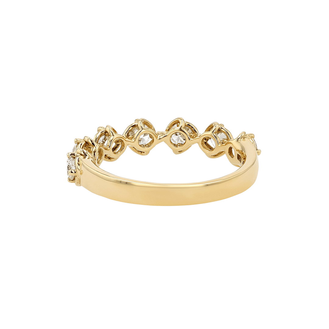 Hamilton Duet Collection 18k Yellow Gold and 0.70 Total Weight Diamond Band
