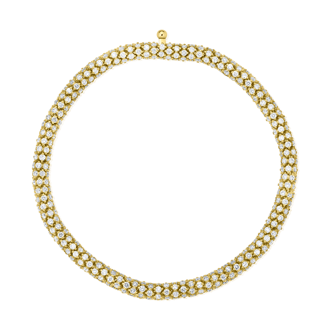 14k Yellow Gold and 5.99 Total Weight Diamond Bracelet