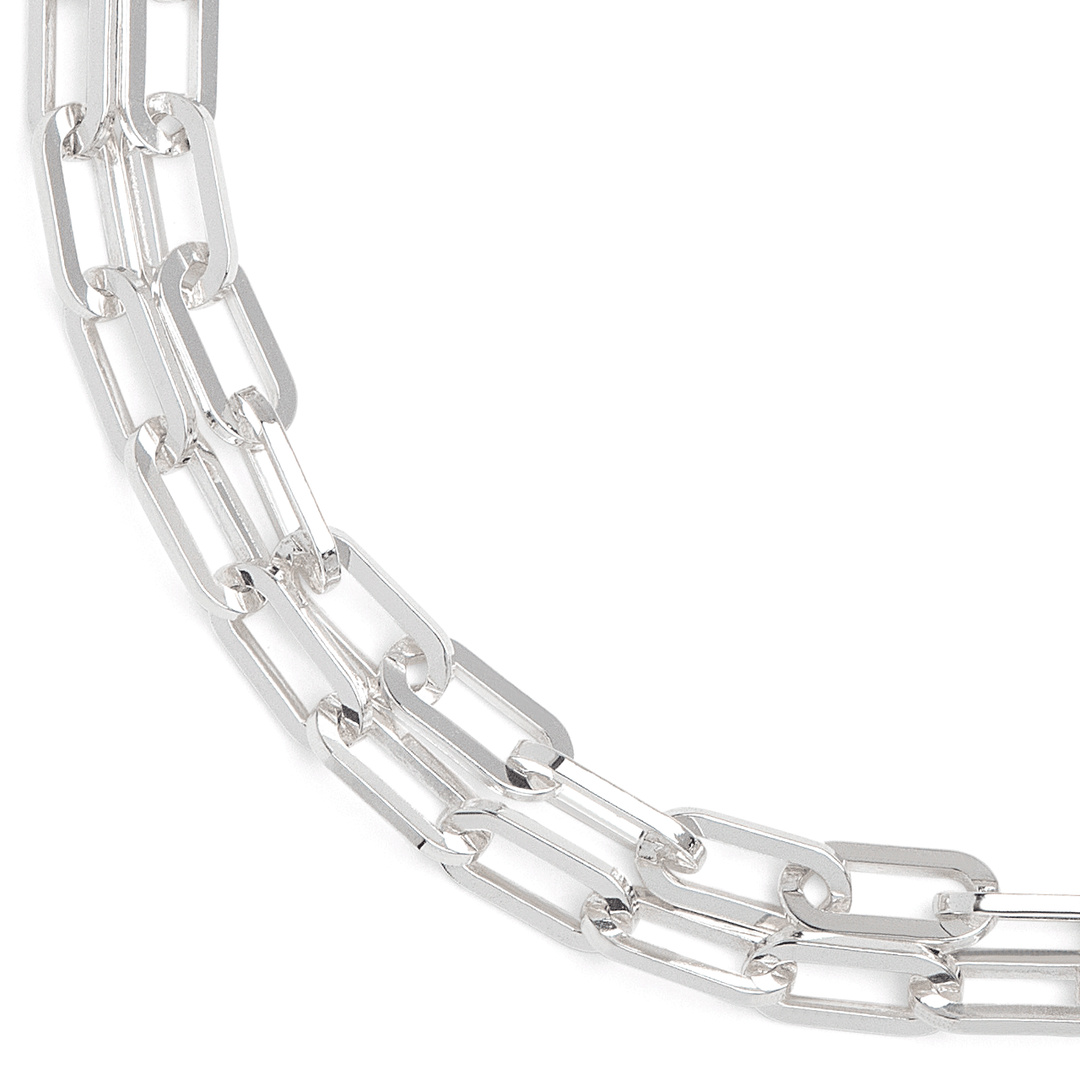 Sterling Silver Extra Large 7.9mm Long Link 36 Inch Necklace