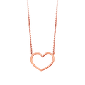 14k Rose Gold Heart Necklace
