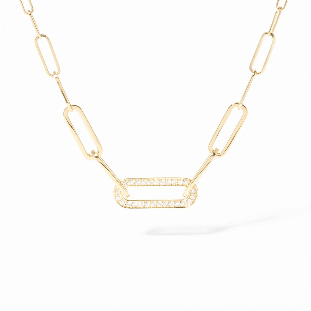 Dinh Van Maillon 18k Yellow Gold and Diamond Necklace