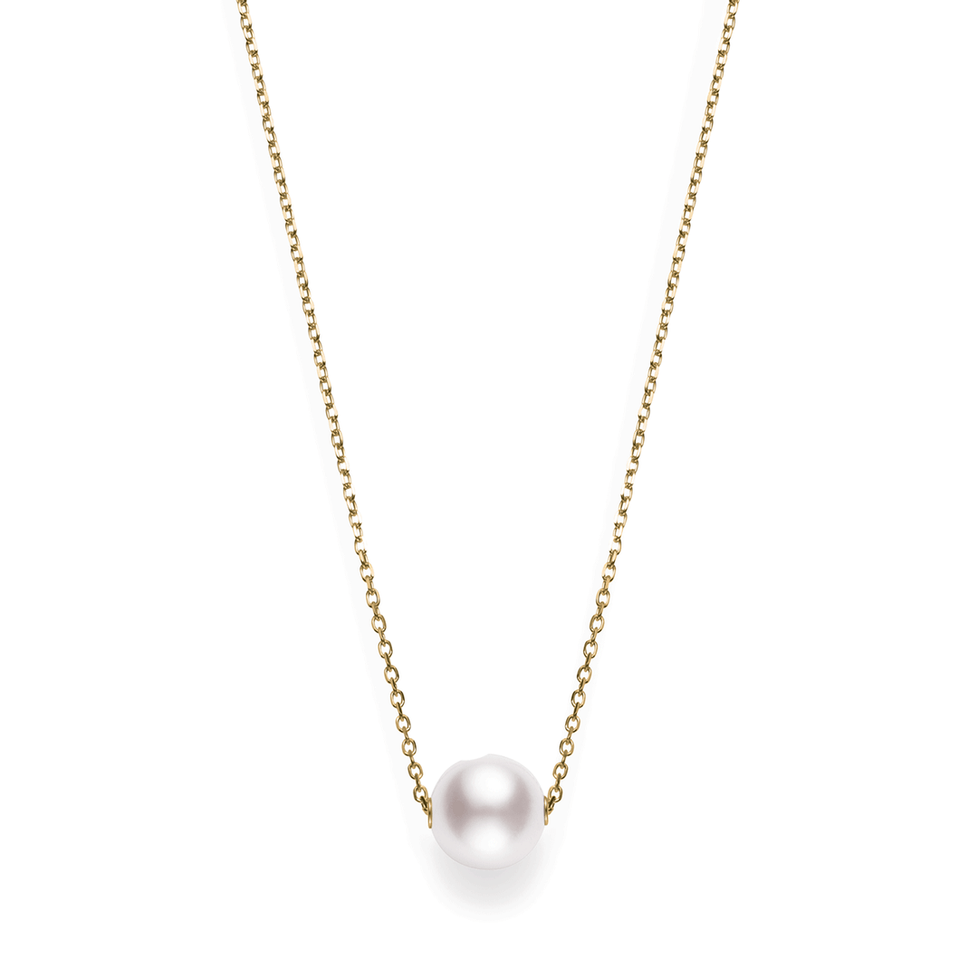 Mikimoto 18k Yellow Gold Akoya Pearl Pendant