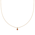 14k Yellow Gold and Citrine Birthstone Pendant