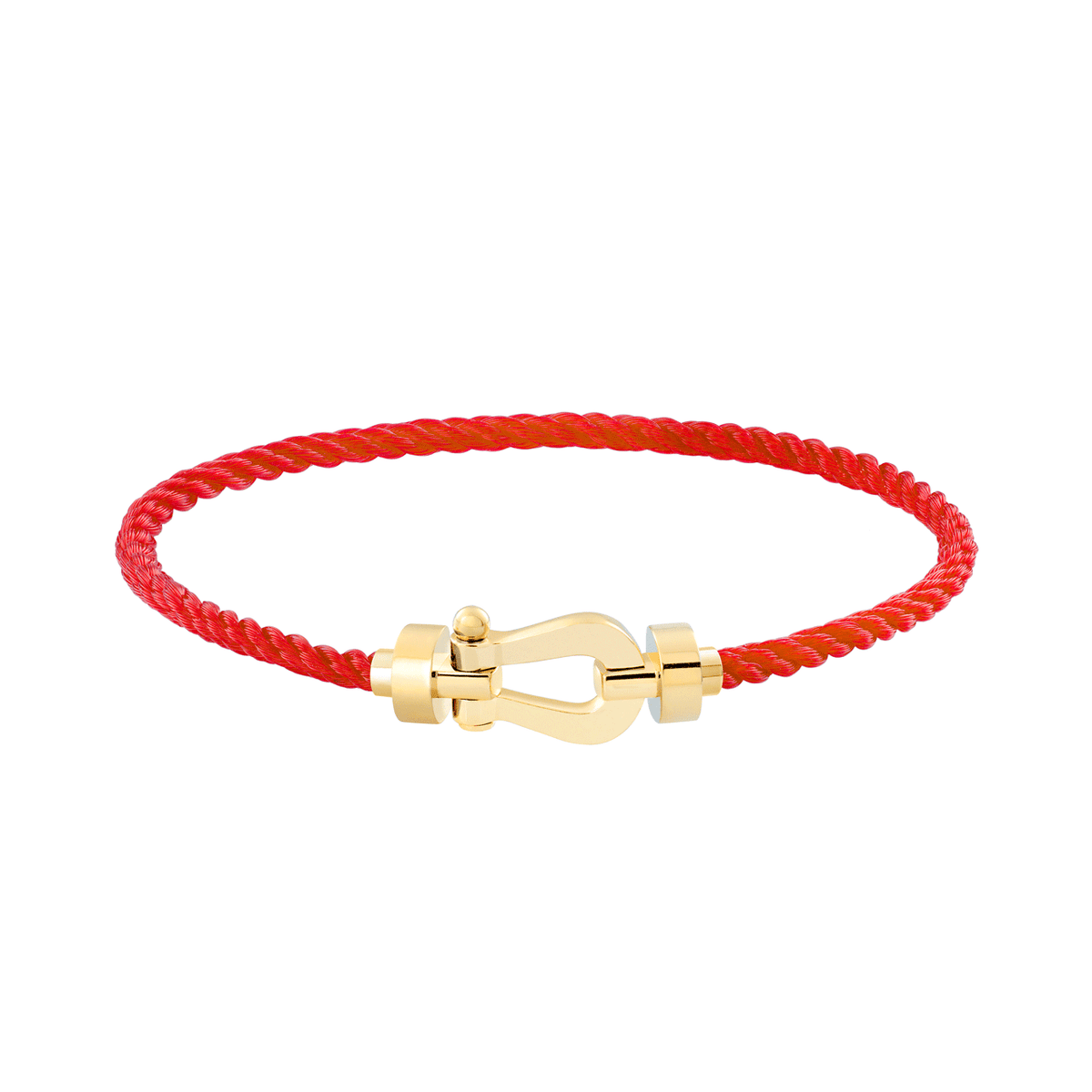 FRED Force 10 Red Cord with 18k Yellow Gold MD Buckle, Exclusively at Hamilton Jewelers
