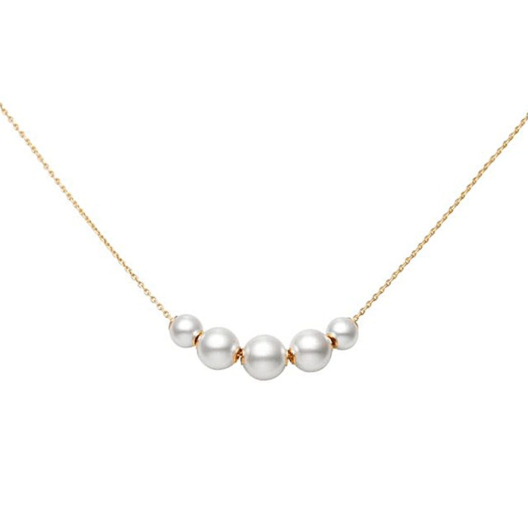 Mikimoto Pearls in Motion 18k Yellow Gold Akoya Pearl Pendant