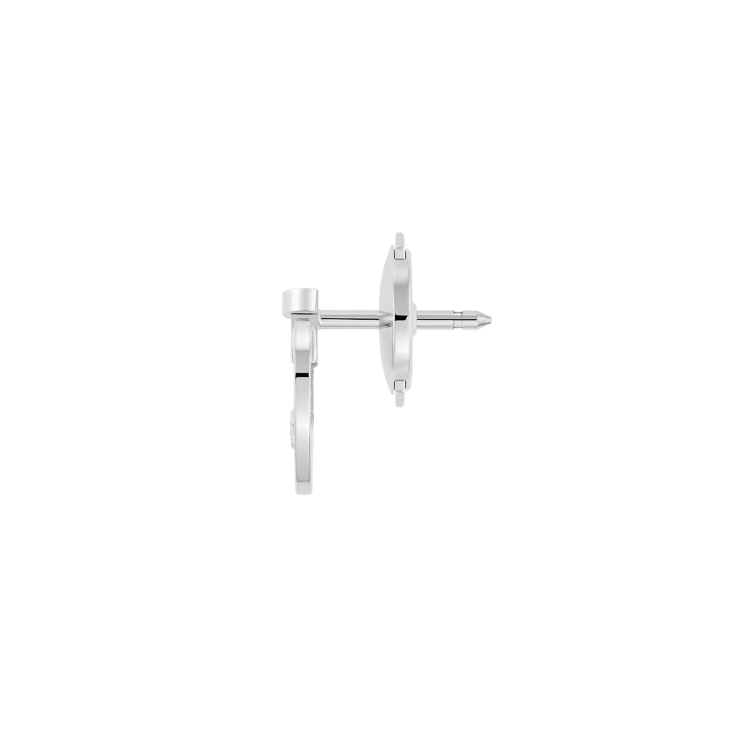Fred Pretty Woman 18k White Gold and Diamond Heart Stud Pair, Exclusively at Hamilton Jewelers