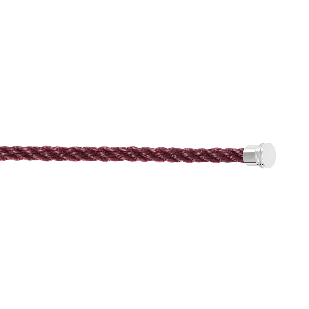 FRED Garnet Cable for Medium Model Bracelet Steel End Caps