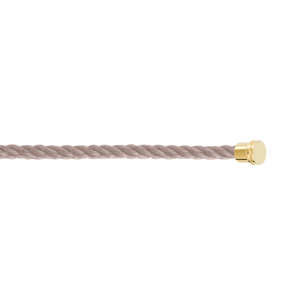 FRED Taupe Cable for Medium Model Bracelet Yellow End Caps