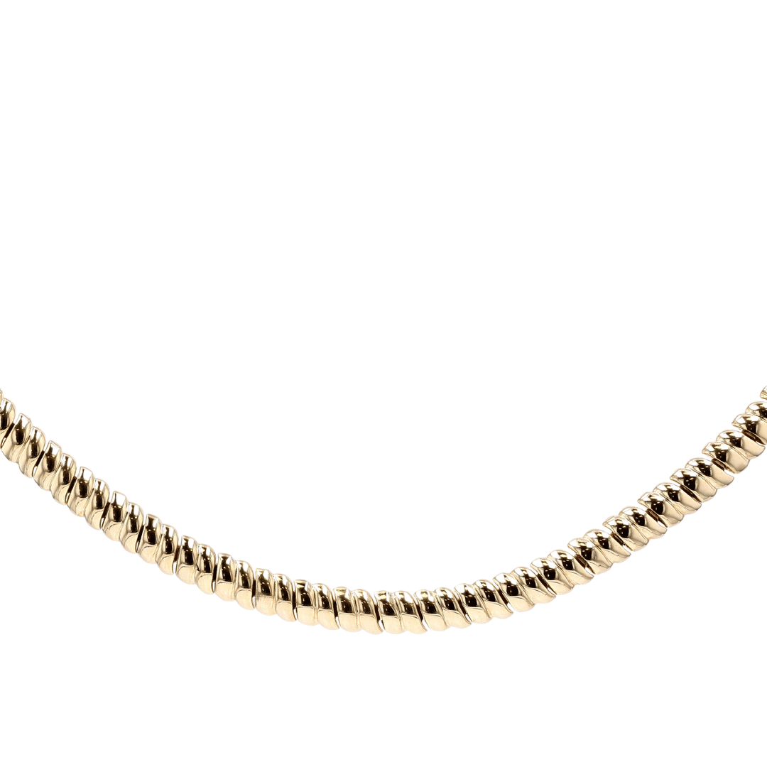 Hamilton Collection 14k Yellow Gold 8mm Collar Necklace