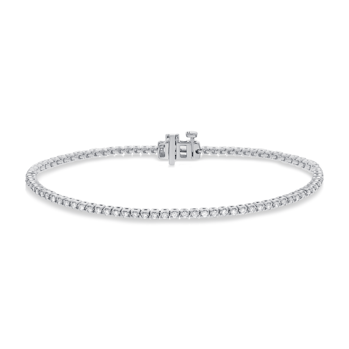 Hamilton Select Collection 14k Gold Natural Diamond Line Bracelet