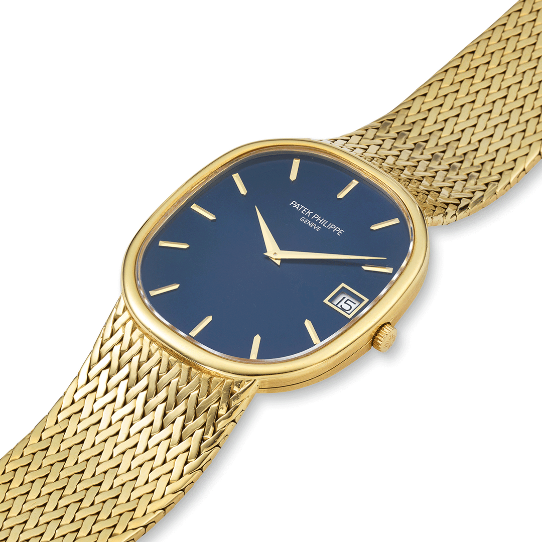 PATEK PHILIPPE YELLOW GOLD ELLIPSE BRACELET WATCH, REF. 3605/1
