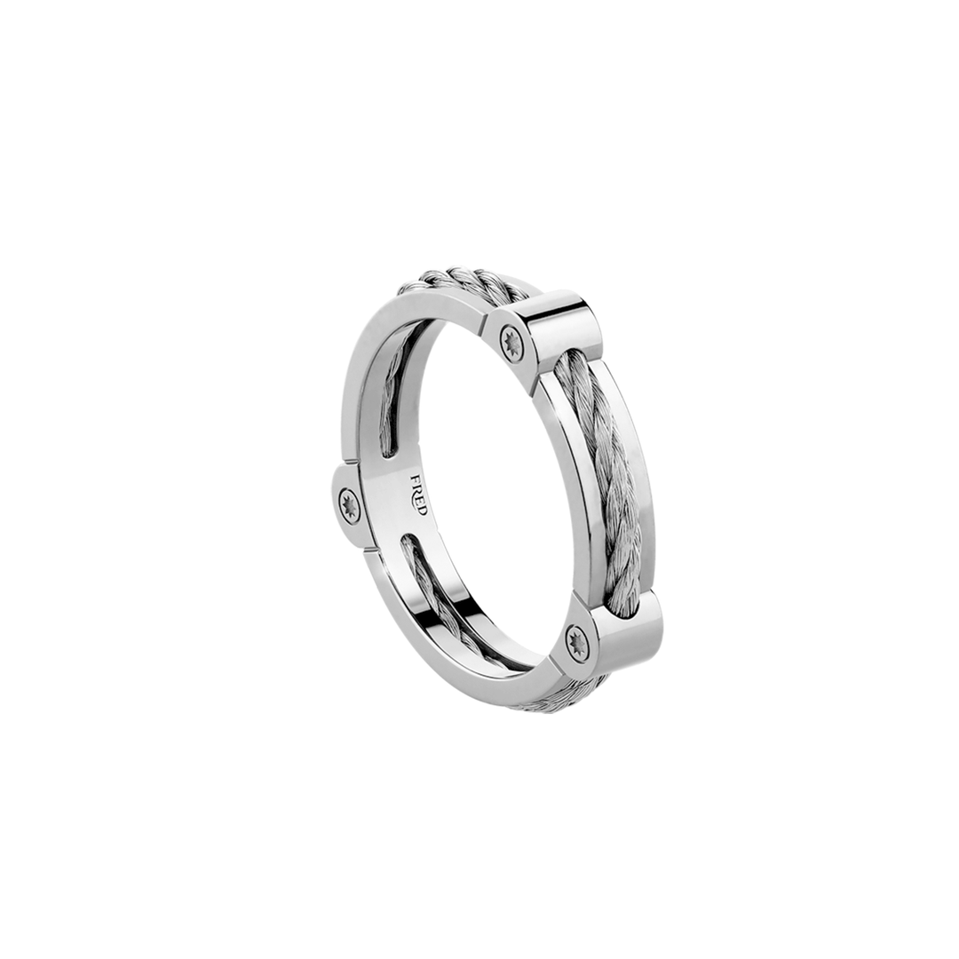 FRED Force 10 Steel and Gold Winch Small Model Ring