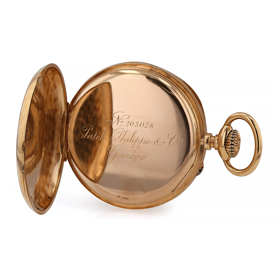 PATEK PHILIPPE 18K ROSE GOLD POCKET WATCH