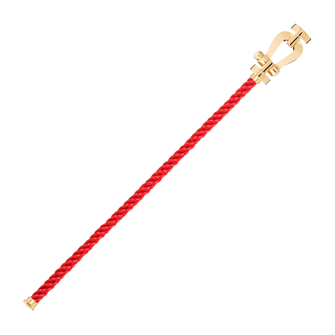 FRED Force 10 Red Cord with 18k Yellow LG Buckle, Exclusively at Hamilton Jewelers