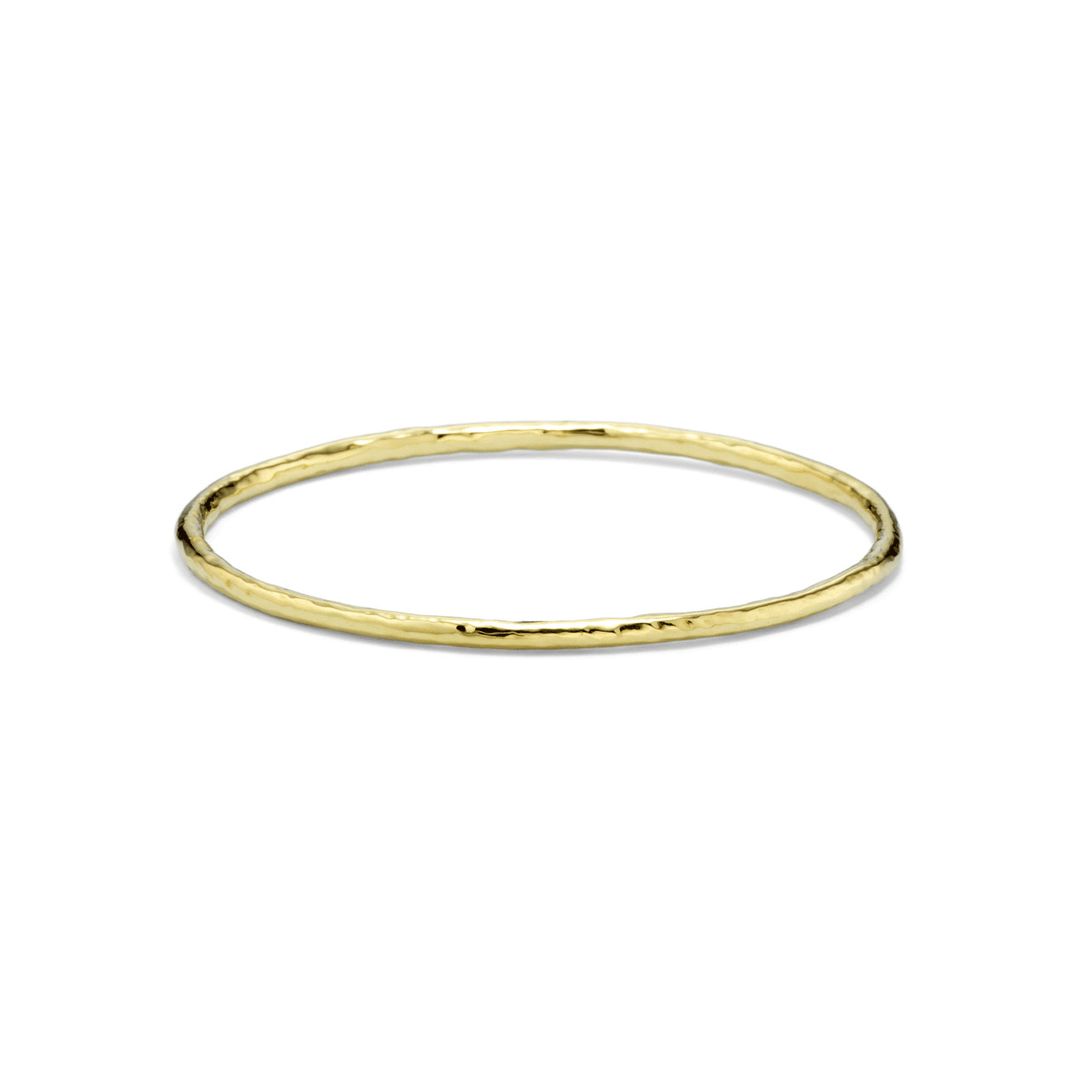 Ippolita Small Hammered Bangle in 18k Yellow Gold