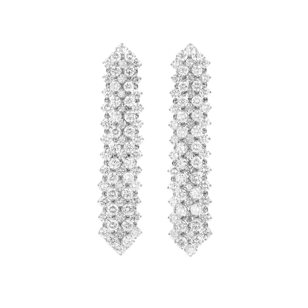 Private Reserve Tassel Earrings With Diamond 17.53 Total Weight