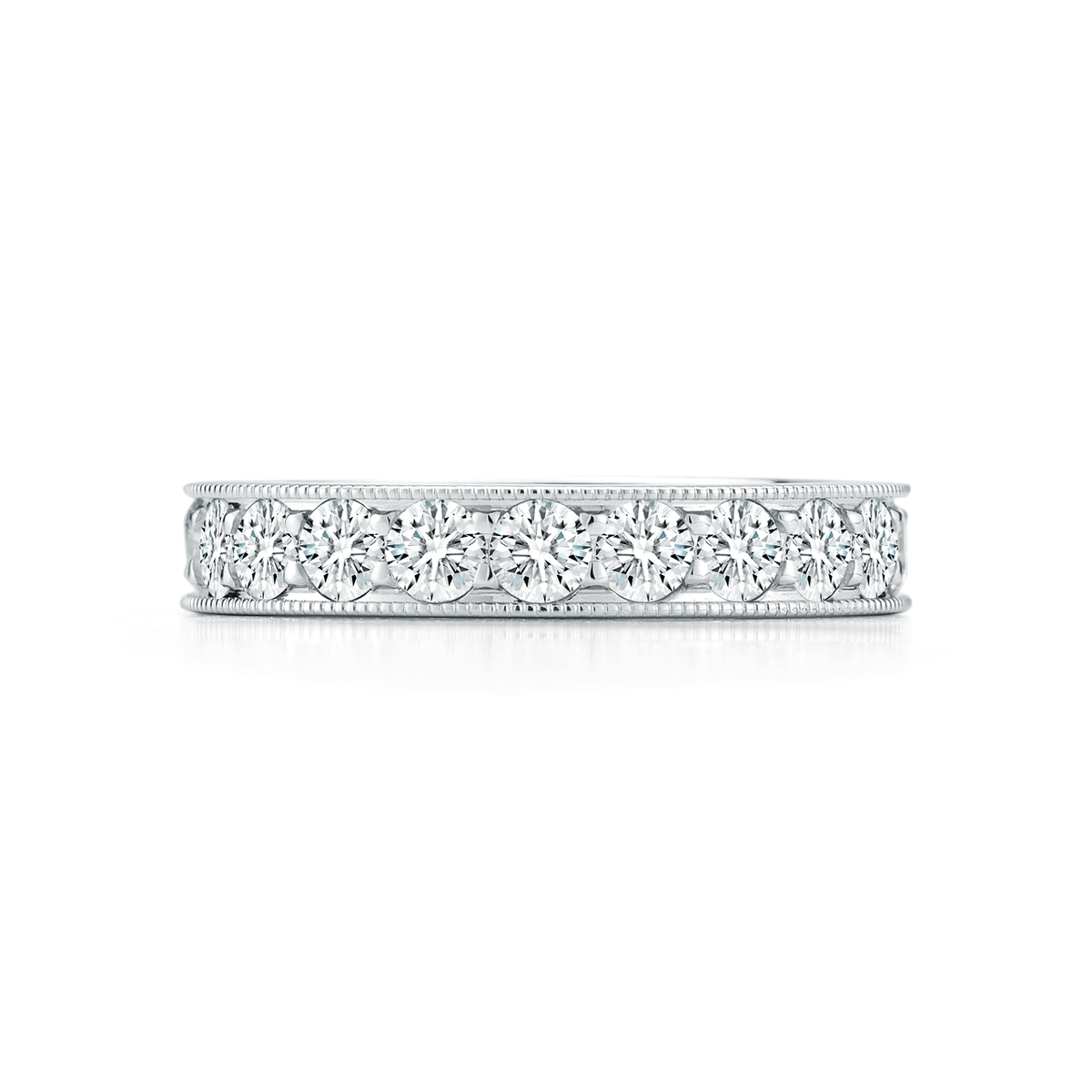 18k White Gold and 2.41 Total Weight Diamond Eternity Band