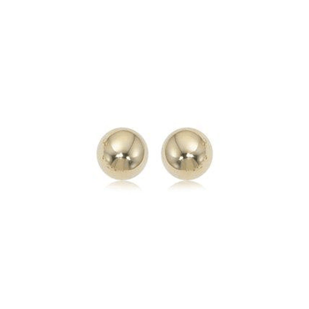 Classic 14k Yellow Gold 7mm Ball Stud Earrings